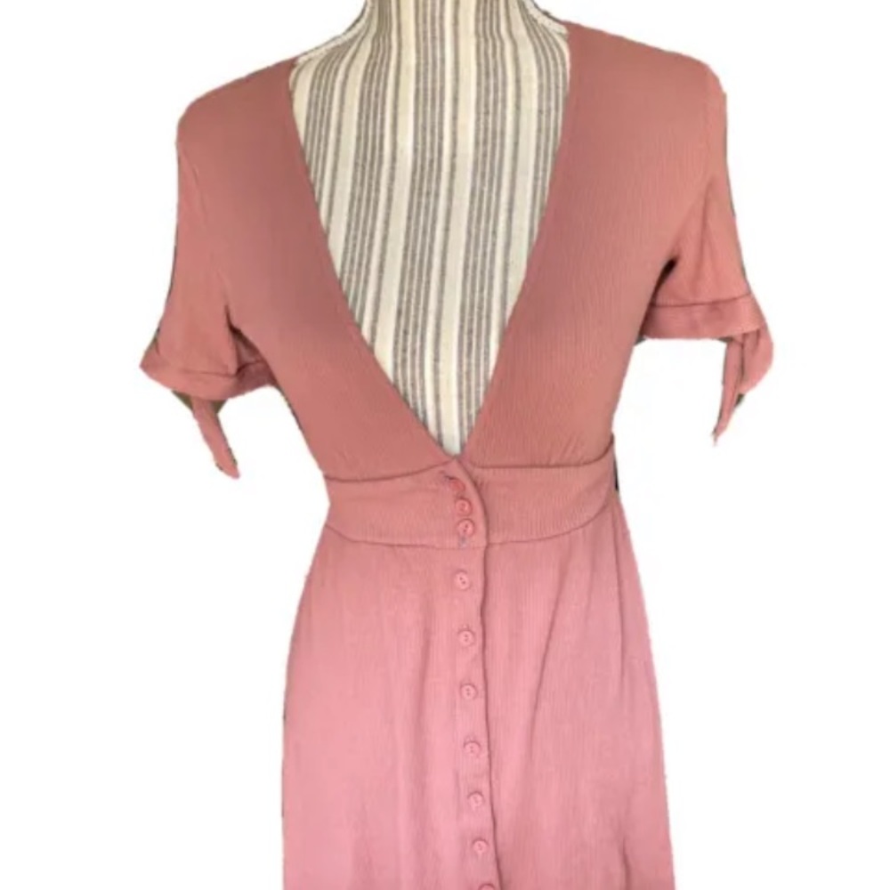 American Thread Soft Rib Skater Dress Size Small